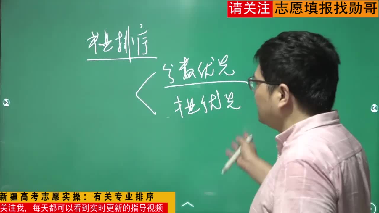 2020年新疆高考志愿实操：有关专业排序