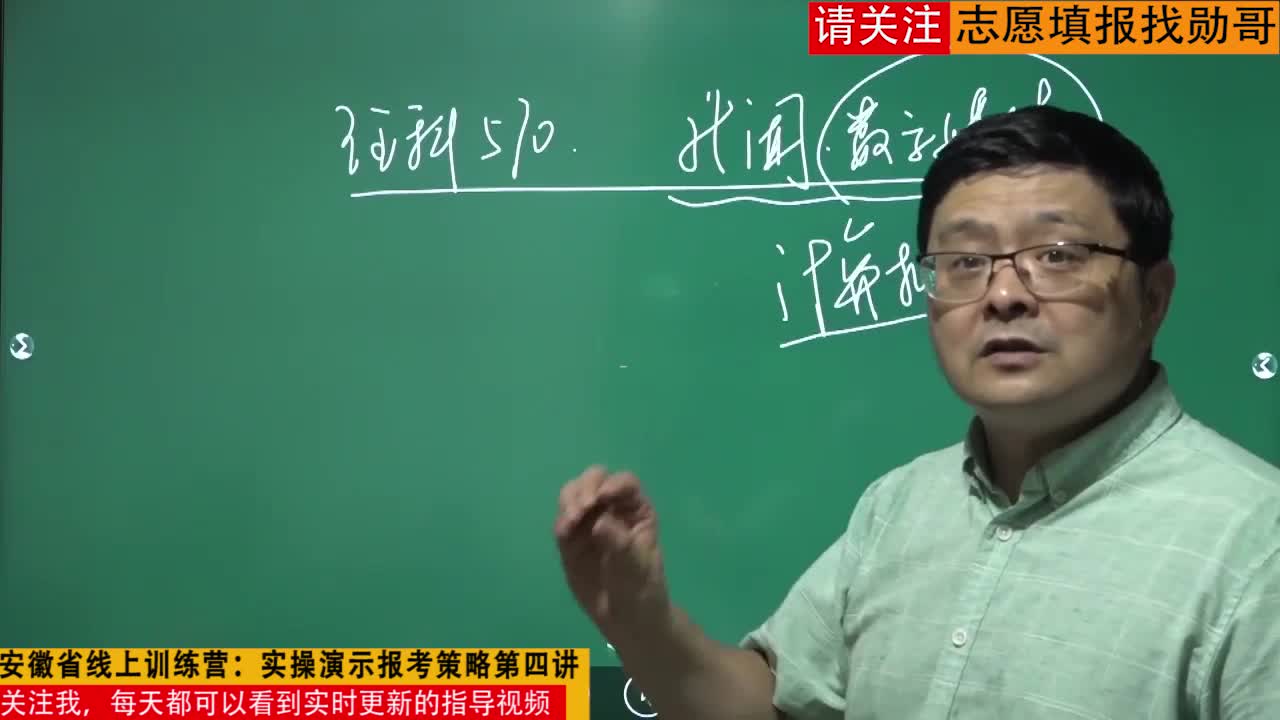 2020年安徽省线上训练营：实操演示报考策略第四讲